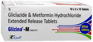 Glizina M 60Mg/500Mg Tablet 10